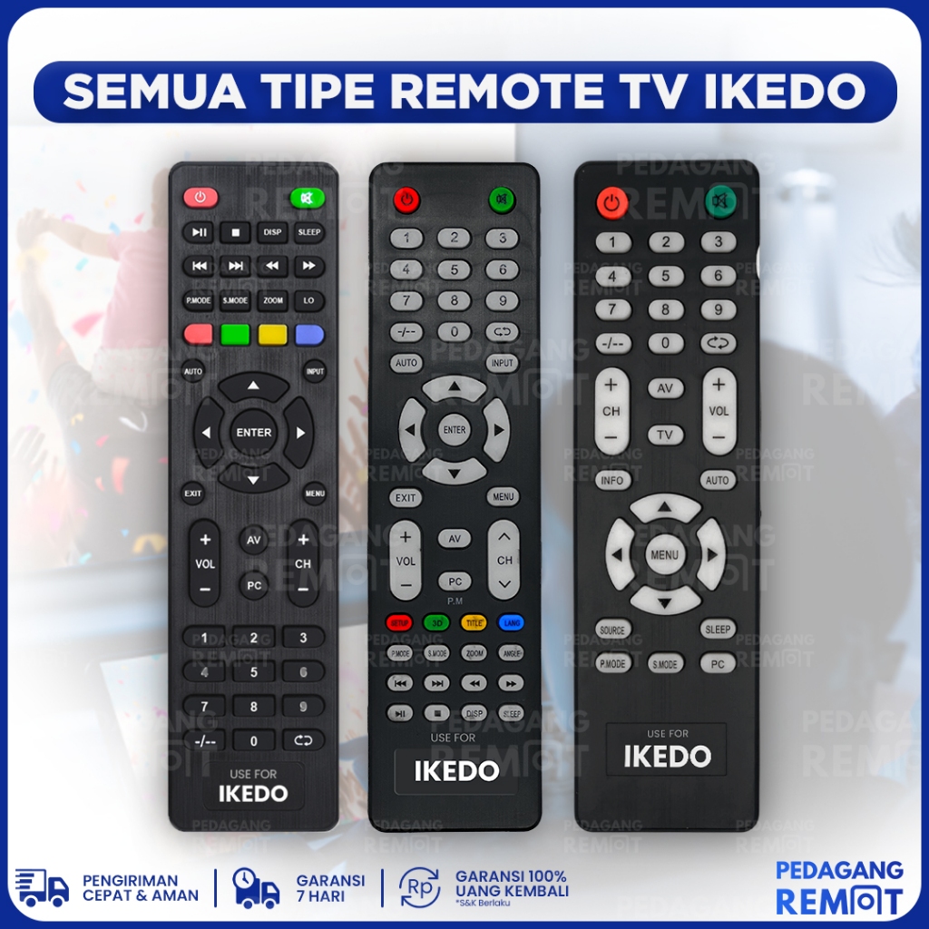 REMOT REMOTE TV IKEDO LCD LED