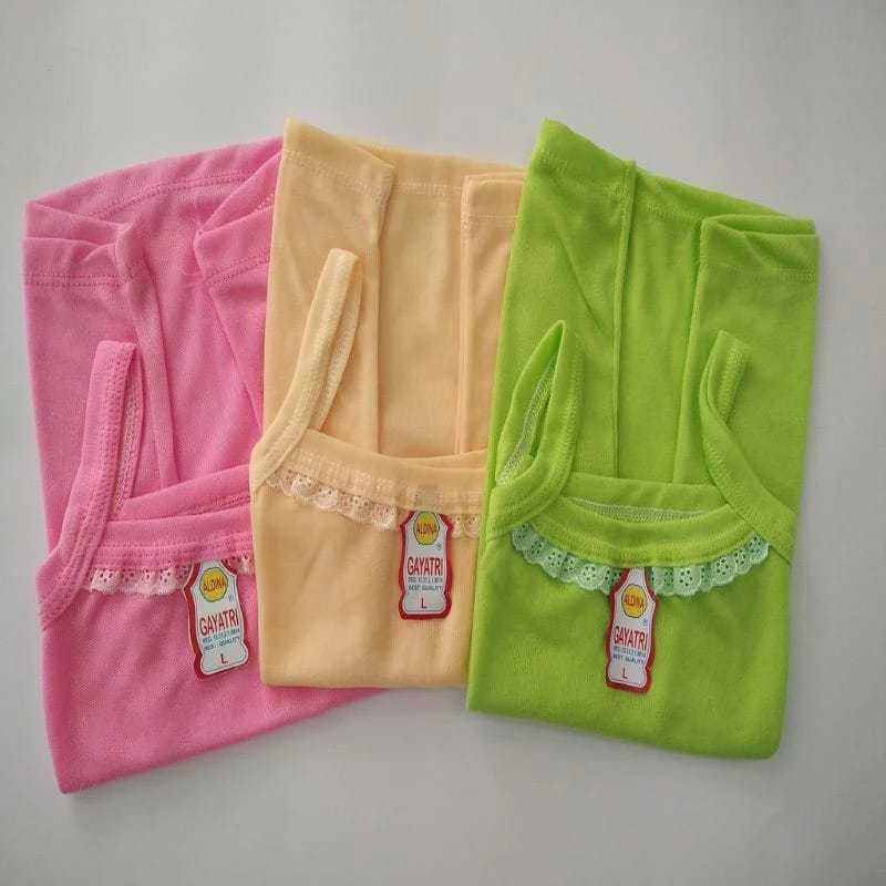 6 PCS Singlet Wanita Remaja renda Kaos Dalam Wanita Remaja Kaos Kutang Wanita Singlet Anak SD SMP SM