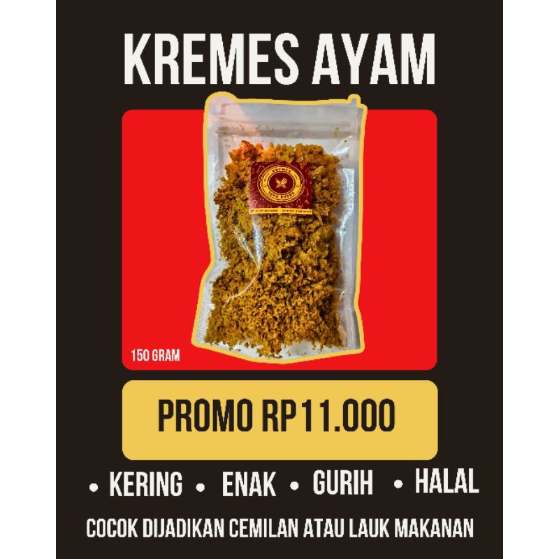 

PROMO HOME MADE 150gr Kremes Ayam / Kremez / Cemilan Kremes