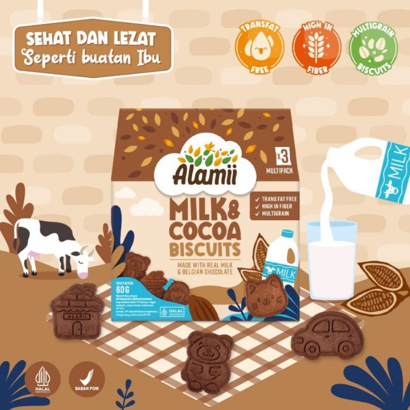 

ALAMII MILK AND COCOA BISKUIT [free puzzle alamii]