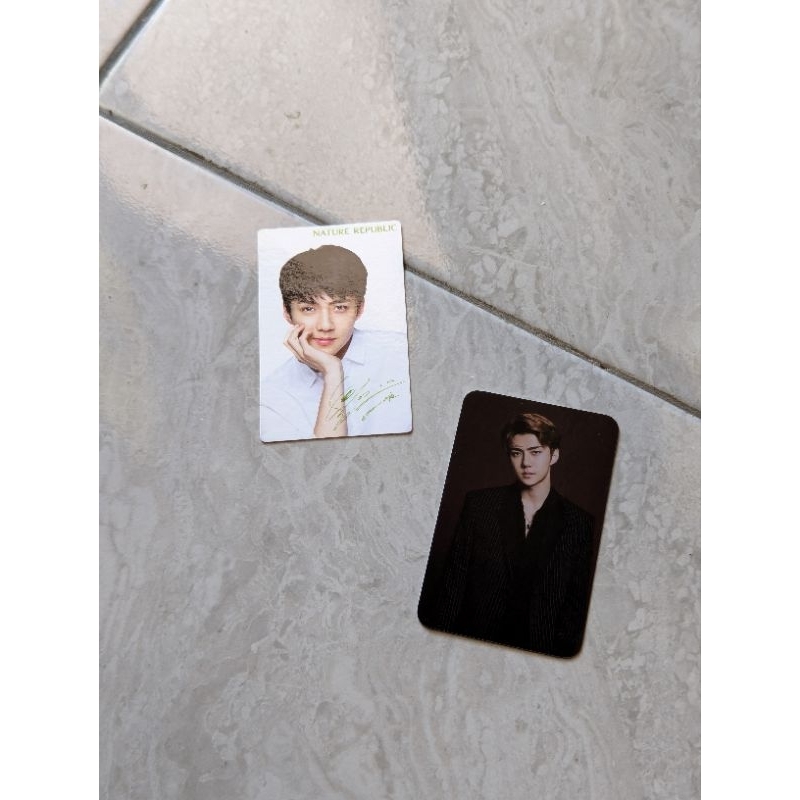 PHOTOCARD OFFICIAL SEHUN EXO / SEHUN LIGHSTICK / SEHUN NATURE REPUBLIK / PRELOVED / WTS