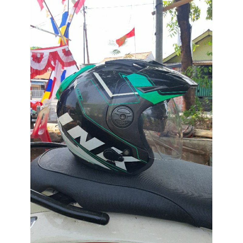 Helm Ink T1 Motif Double Visor Size M Ori (Bekas)