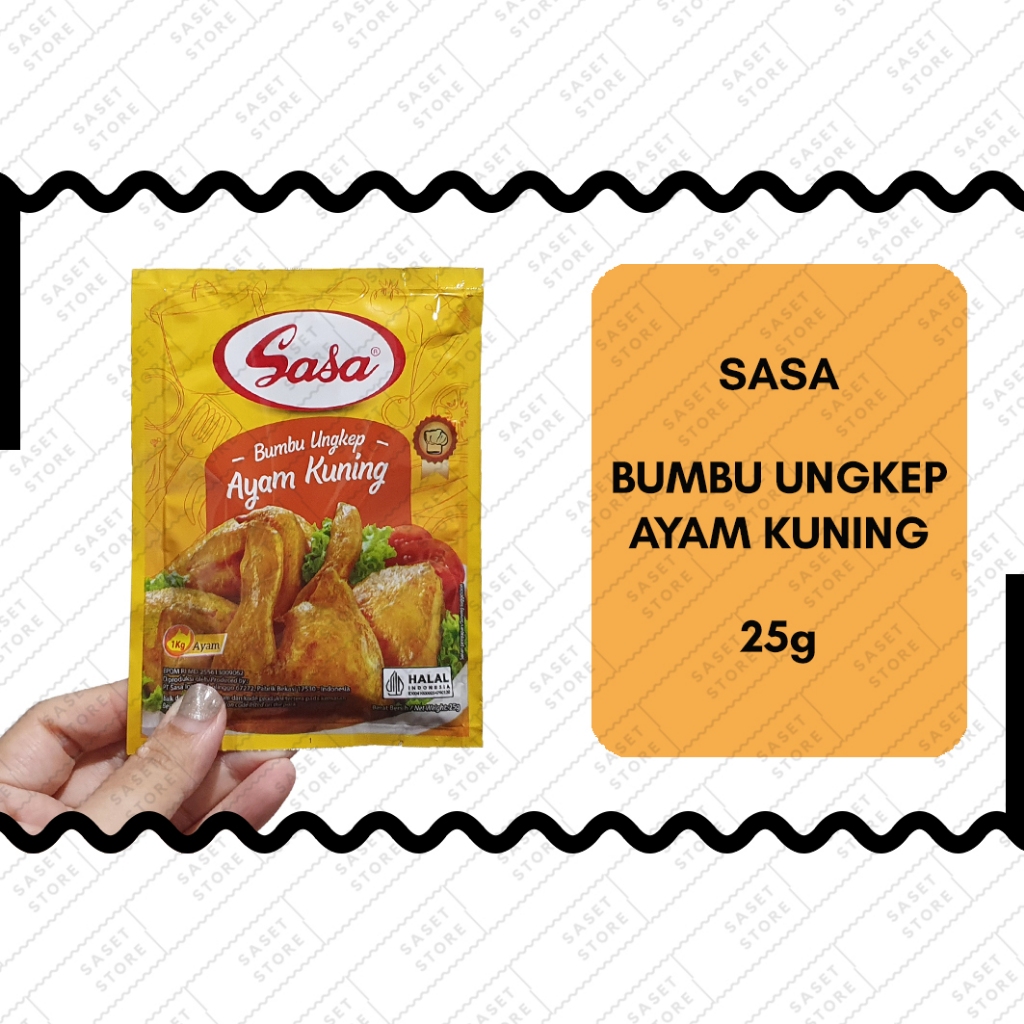 

Sasa Bumbu Ungkep Ayam Kuning 25g Sachet Bumbu Dapur Masak