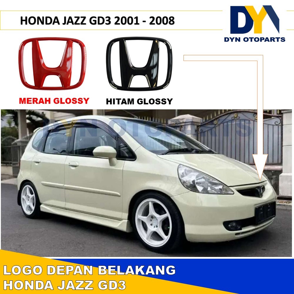 DYN173 - JAZZ GD3, LOGO EMBLEM HONDA JAZZ GD3, LOGO STICKER EMBLEM HONDA JAZZ GD3