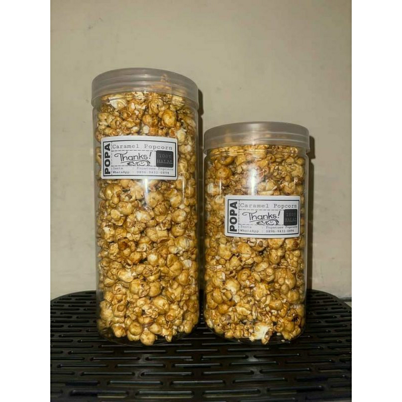 

POPA CARAMEL POPCORN 1000ML & 1300 ML TOPLES TEBAL