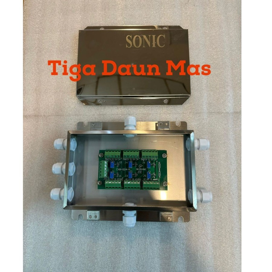 Junction Box Sonic 6 Hole Stainless / Junction Box Sonic 6 Load Cell Stainless / Terminal 6 Load Cel
