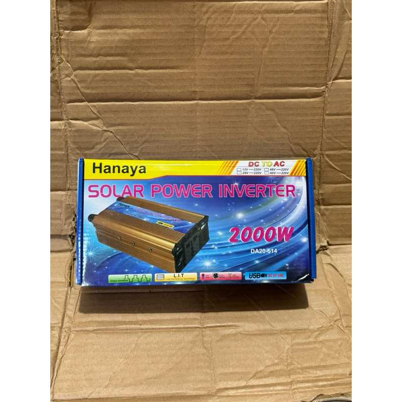 Power inverter 2000 watt hanaya perubahan arus listrik DC ke AC
