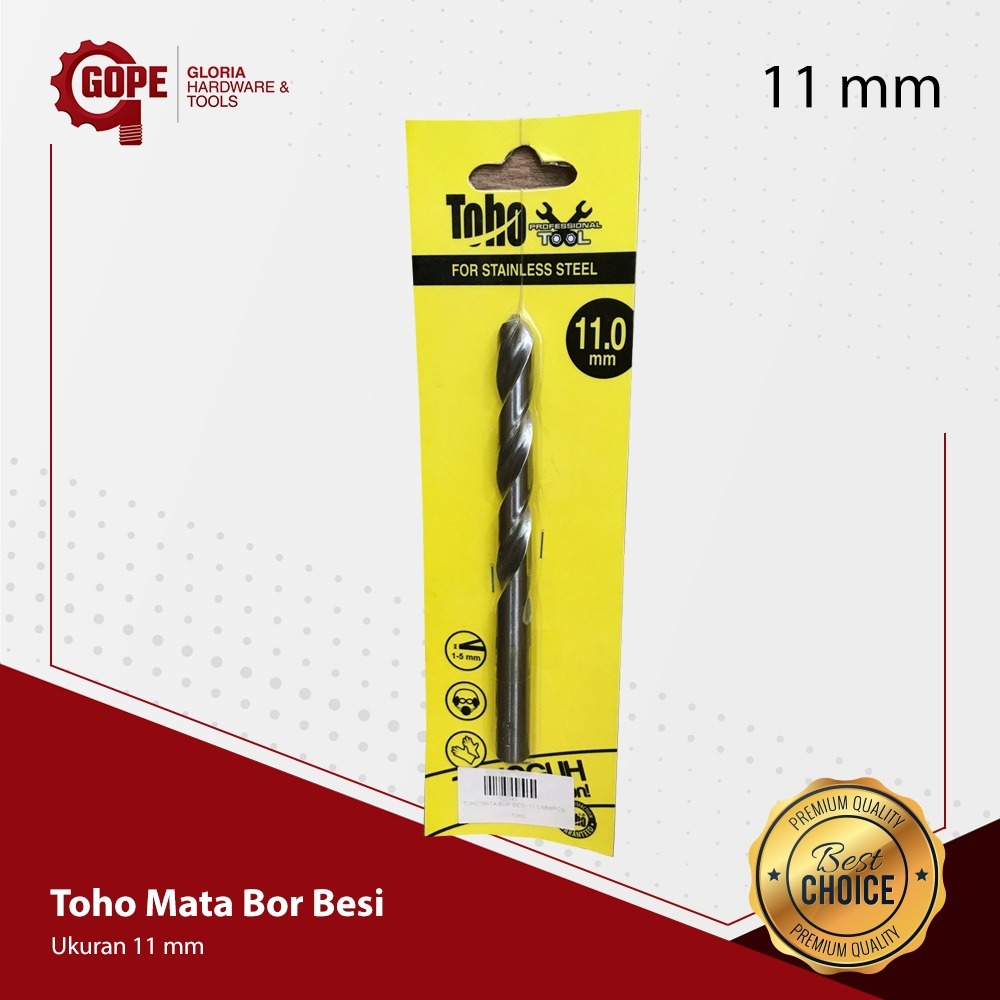 Toho Mata Bor Besi Ukuran 11 mm