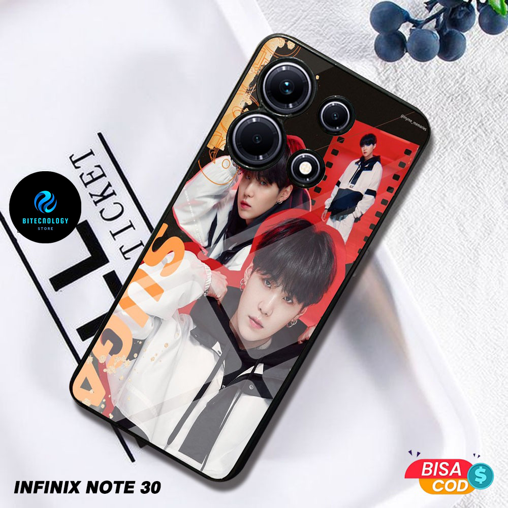 COD Case INFINIX NOTE 30 NOTE 12 Casing Motif BTS Kpop Suga Aesthetic Gambar Keren Wallpaper Custom 