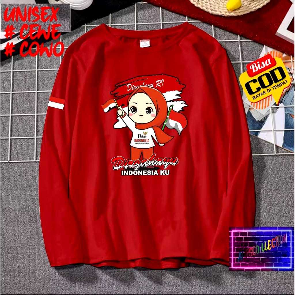 (beli 10 kaos bonus 1 kaos dan 10 stiker bendera dtf ) KAOS HUT RI 79 TH KAOS 17AGUSTUS 1945 KAOS AN