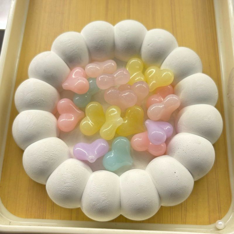 5PCS MANIK LOVE JELLY / MANIK LOVE BESAR / Manik love untuk strap phone