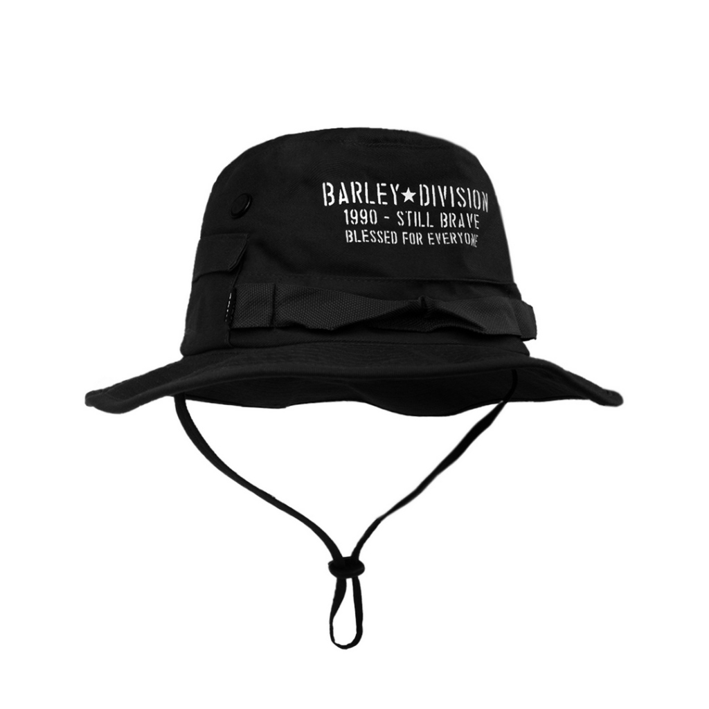 Barley Division Bucket Hat Tyked Black