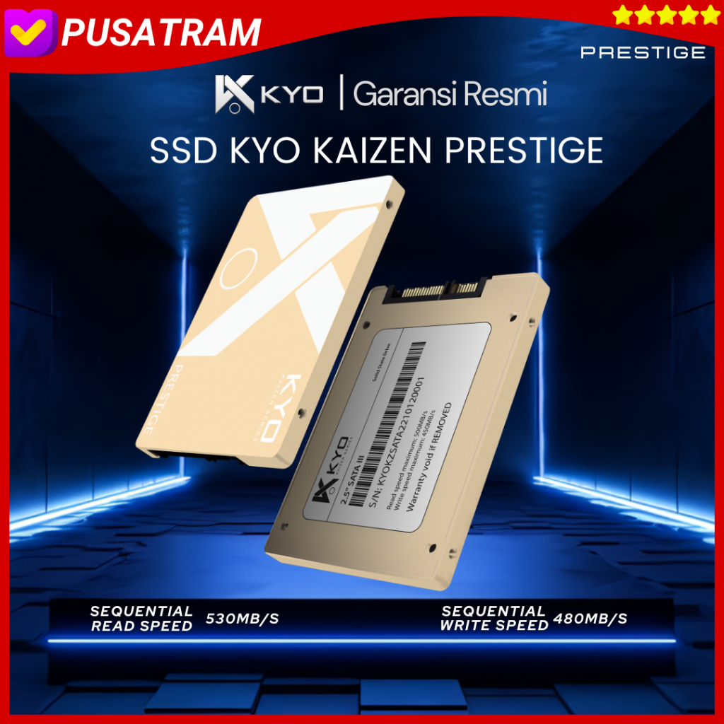 SSD 1TB KYO KAIZEN PRESTIGE SATA III 2.5" 6GB/S GARANSI RESMI 5 THN