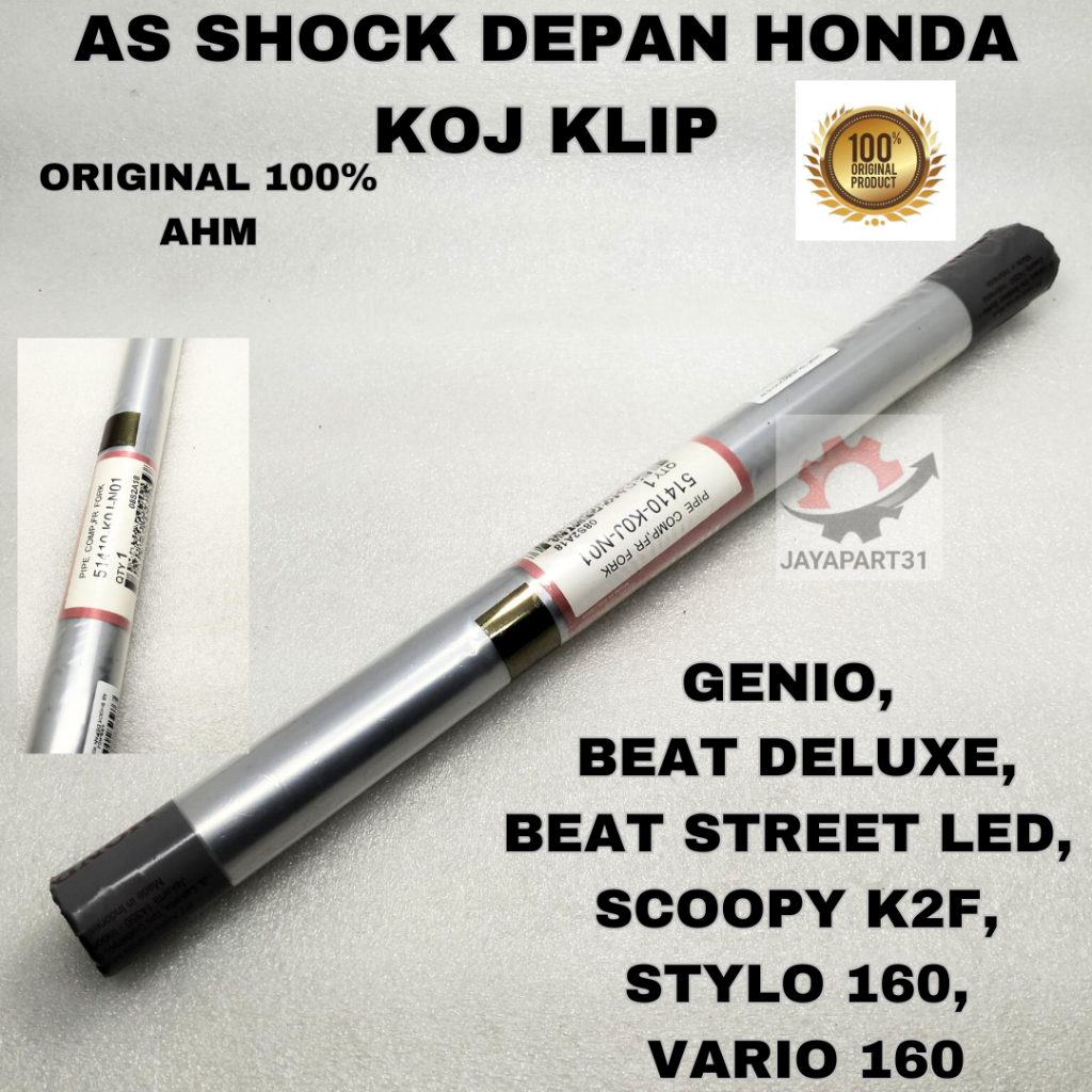 AS SHOCK DEPAN HONDA KOJ 1000% ORIGINAL AHM BEAT ESP BEAT LED GENIO