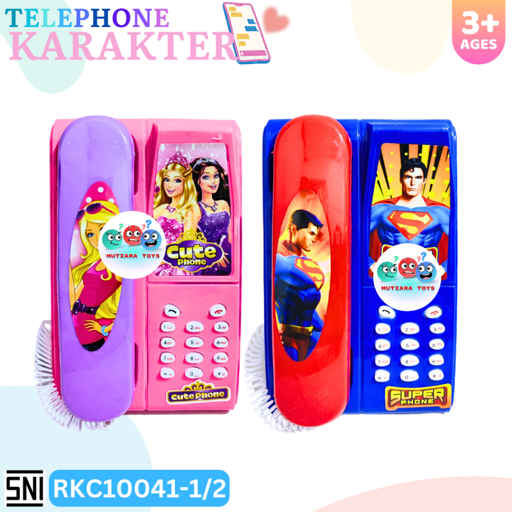 Mm Mainan Telepon Phone Karakter Musik Suara Rkc10041