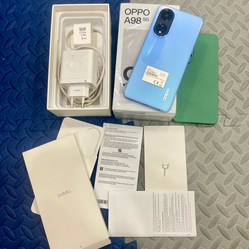 oppo a98 5g ram 8 / 256 resmi full ori sebulan pake