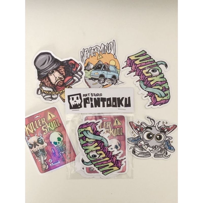 

Pintooku Sticker Pack Vol.1 - Sticker Tengkorak/Skull