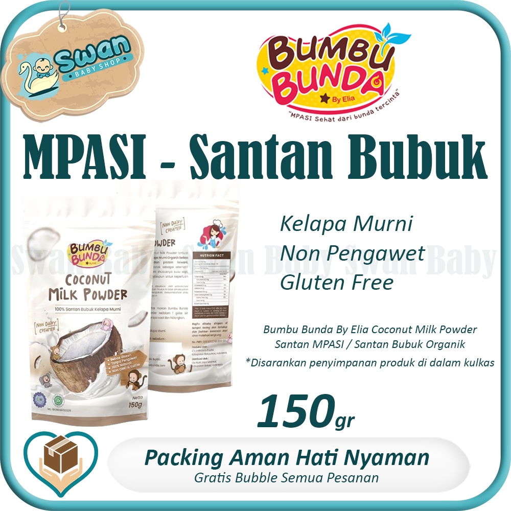 

Bumbu Bunda By Elia Coconut Milk Powder / Santan MPASI / Santan Bubuk Organik