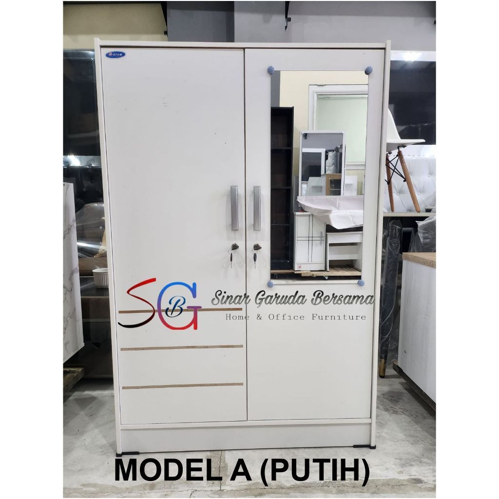 [BANYAK PILIHAN WARNA] LEMARI PAKAIAN MINIMALIS PUTIH ANAK KOS / LEMARI BAJU GANTUNGAN RAK ANAK