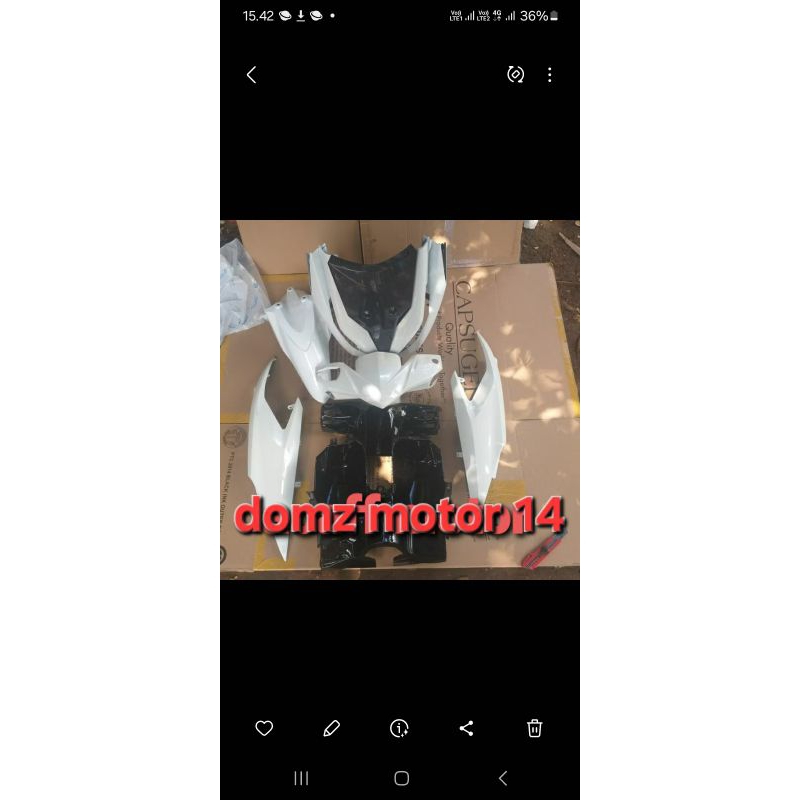 cover full body halus honda vario techno 110 karbu putih hitam silver