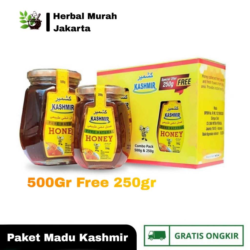 

Madu Multiflora Paket Promo Madu Kashmir 500gr Free 250gr Original