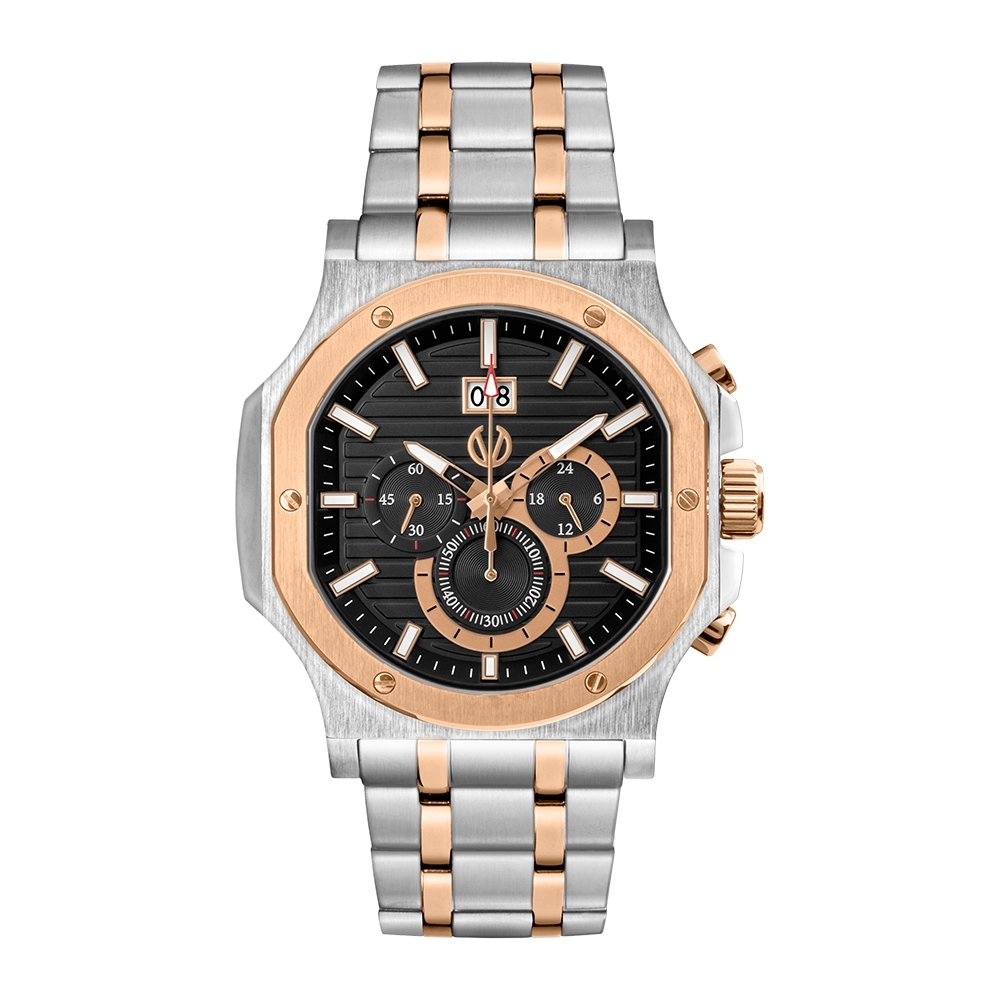 Jam Tangan Pria Tali Rantai Christ Verra CV 12202G-14 BLK