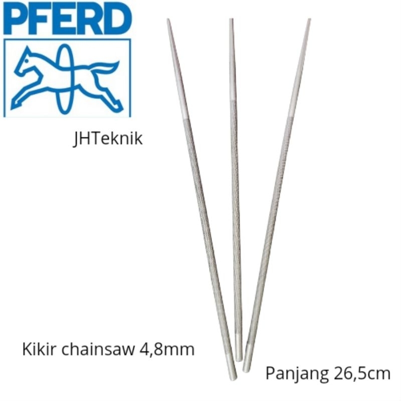 JHTeknik Kikir Chainsaw 4,8mm Germany/Kikir Bulat 4,8mm/Kikir Senso 4,8mm/Kikir Rantai Chainsaw/kiki