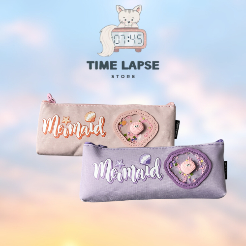 

Tempat Pensil Anak Perempuan Karakter Mermaid Kotak Pensil Bahan Kanvas