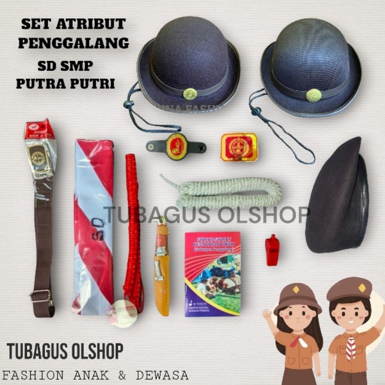 

KODE C4R Atribut Set Pramuka Paket SD SMP PUTRA PUTRI PENGGALANG Premium