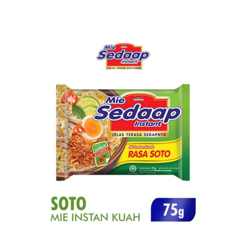 

Sedaap Mie Kuah Soto 75gr - 1 Pcs