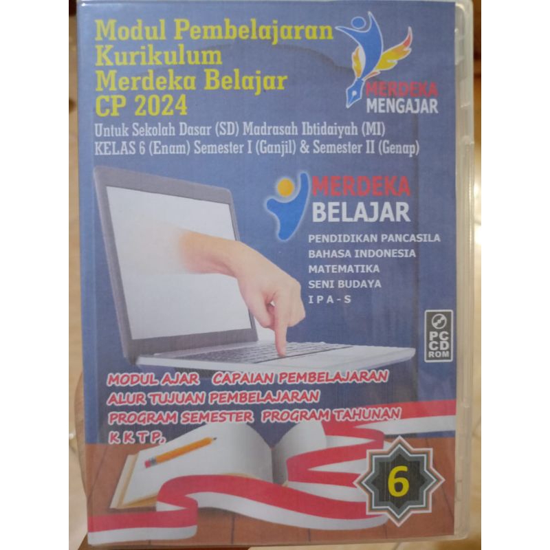 CD/DVD Perangkat pembelajaran modul ajar berdeferensiasi Kurikulum Merdeka IKM untuk kelas 6 2024 1 