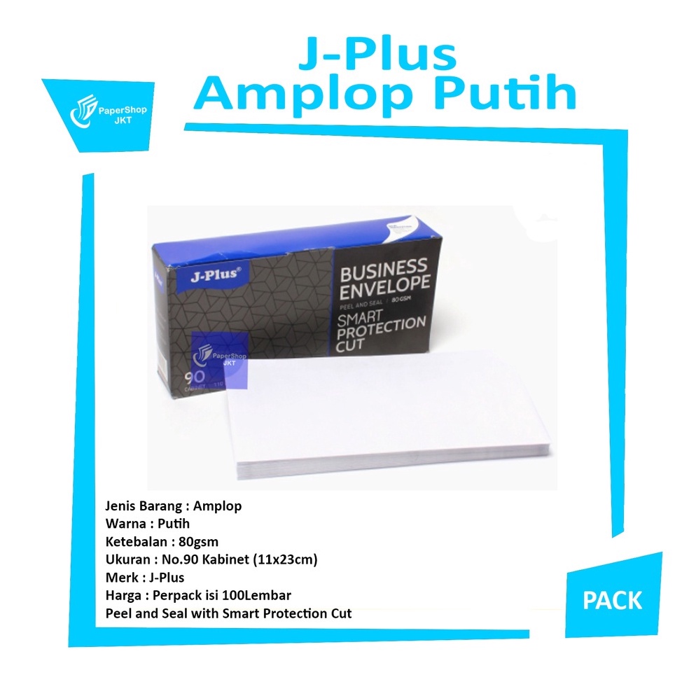 

KODE F2Q JPLUS Biru Amplop Putih Polos NO9 Cabinet 8Gsm Kabinet