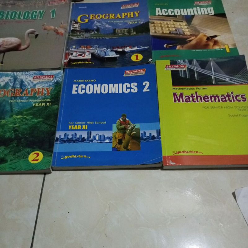 buku pelajaran BILINGUAL untuk kls 1 & 2 SMA / ORIGINAL
