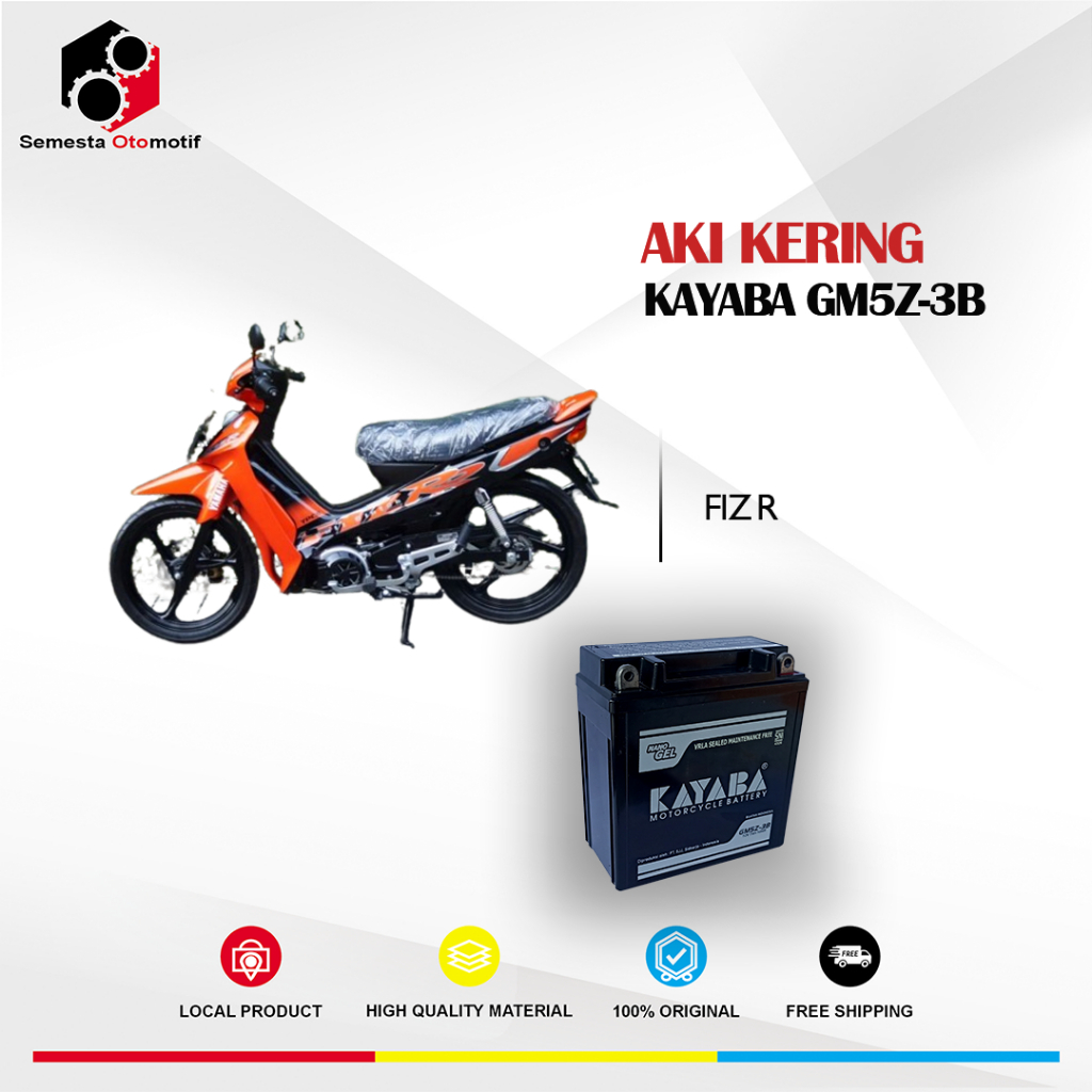 Aki Motor FIZ R KAYABA GM5Z-3B Aki Kering