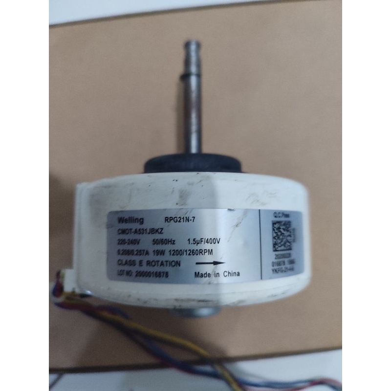 DINAMO MOTOR FAN BLOWER INDOR AC SHARP THAILAND ORIGINAL