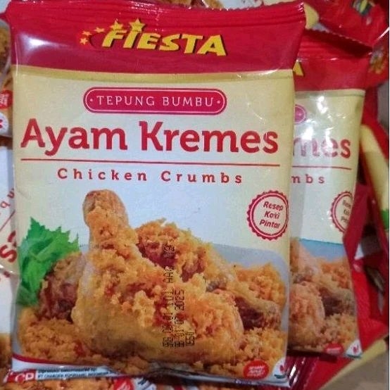 

Fiesta Tepung bumbu ayam kremes 80gr chicken crumbs 80 gram