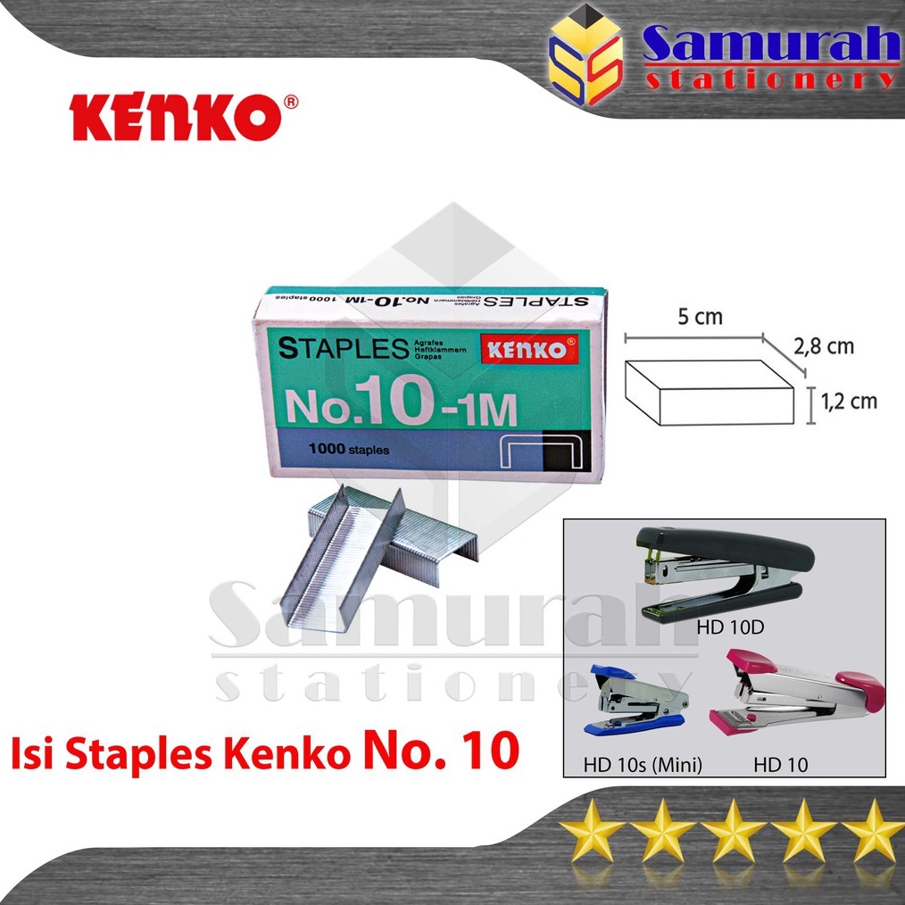 

KODE P82S Isi Staples Kenko No 1 per Box Isi 2 pak Kecil Refill Stapler no 1 isi Stepler Kecil isi Hekter Hd 1
