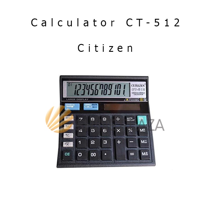 

KODE M19W Calculator Pasar Citizen 12 Digit CT512 Kalkulator Citizen 512