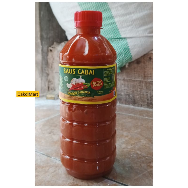 

SAUS CABAI GANDARIA Botol Plastik 500ml
