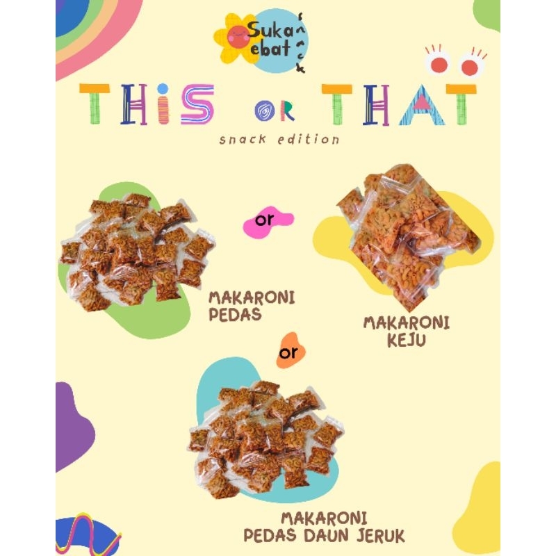 

TERMURAH MAKARONI BANTET SIAP MAKAN 50 GRAM (PALING MURAH DARI YANG LAIN+ISI BANYAK)