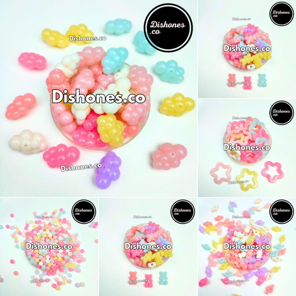 Manik Jelly / Mote Warna Jelly / Manik Candy Meronce / Mote / Manik