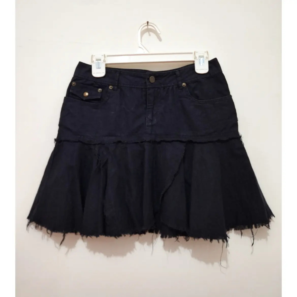 thels.label - Jet Black Mini Skirt (NC157)