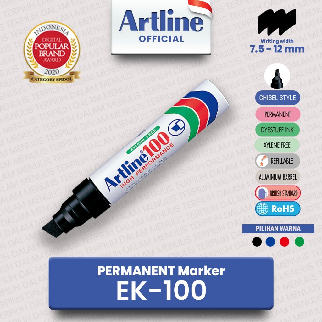 

Spidol Jumbo Permanent Marker Artline EK-100