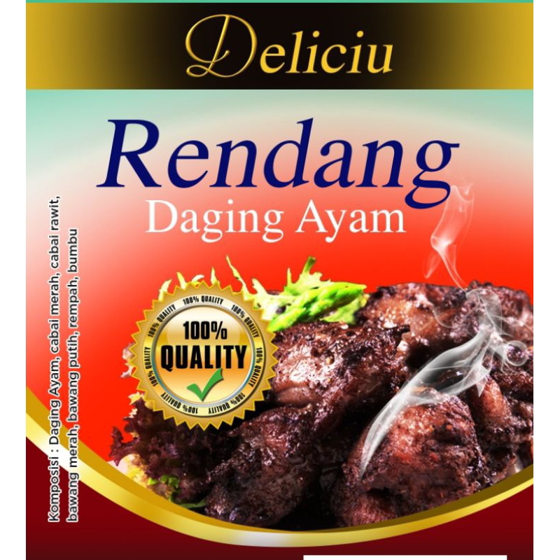 

Rendang Ayam Deliciu Lauk Siap Saji Langsung Makan Tahan Lama Tanpa Pengawet