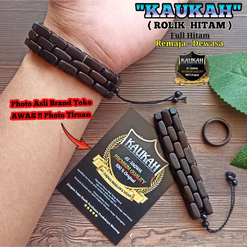 Gelang Kokkah Rolex Hitam 100% Ori Bonus Cincin gelang kokka pria-wanita