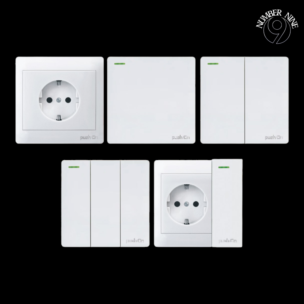 Push On IB Saklar Engkel / IB Saklar Seri / IB Saklar Triple / IB Stop Kontak Arde / IB Engkel Stop 