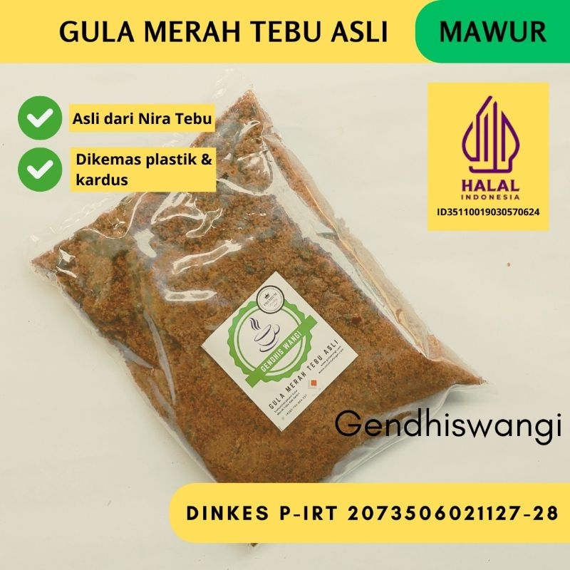 

GENDHISWANGI- GULA MERAH TEBU ASLI (GMT) 1kg/ TANPA RAFINASI /ECO ENZYME/ MURAH ONGKIR