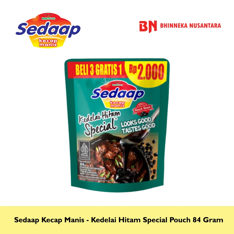 

Sedaap Kecap Manis - Kedelai Hitam Special Pouch 84 Gram