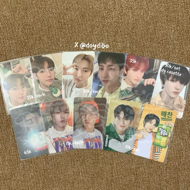 [BACA DESC] jeno mixtape beatbox, renjun md laundry shop, dream cinema, pink cmas, chenle kpopmerch 