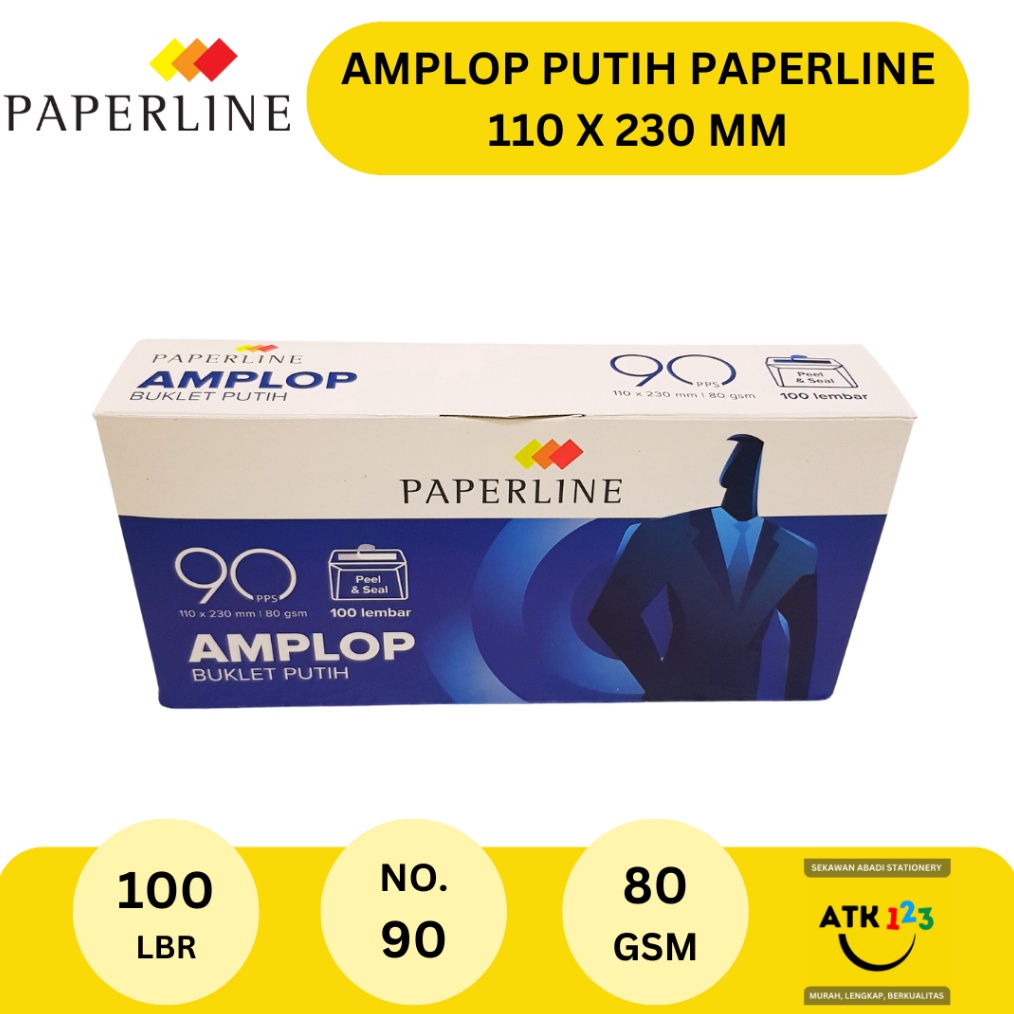 

KODE J65J Amplop Paperline Amplop Putih No 9 11x23mm 8 gram Paperline Perekat Amplop Uang Amplop Surat